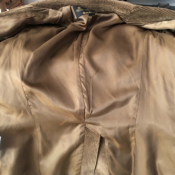 Barbour brown wide wale corduroy City Blazer size 8 EUC - Picture 9 of 12
